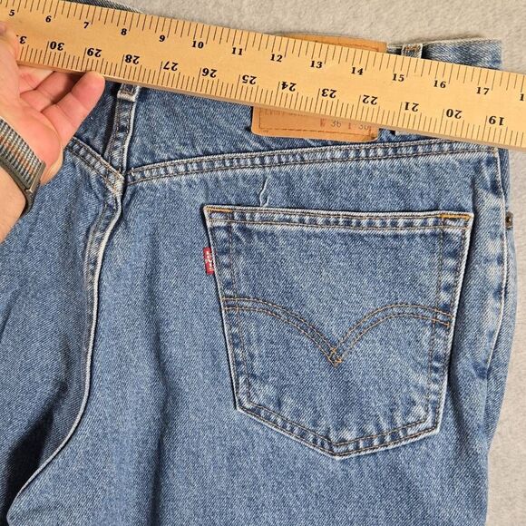 VINTAGE Levis 378 Relax Straight 36x30 (Fits 34x31) Y2K Loose - Picture 9 of 11